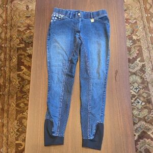 HKM Stars & Stripes Denim Breeches Size 26 (See Description)